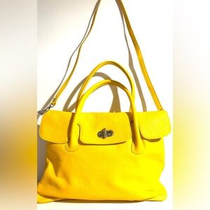 Borse in pellle Yellow Leather satchel Handbag